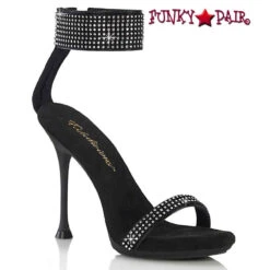 CUPID-440, 4.5" Mid-Platform Rhinestones Ankle Cuff Sandal -Funky Lingerie Outlet CUPID 440 FP 42426.1689226095