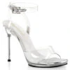 Chic-06, 4.5" Clear Heel Wrap Around Sandal