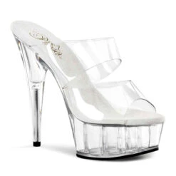 Pleaser | DELIGHT-602, 6 Inch Platform Two-Band Sandal