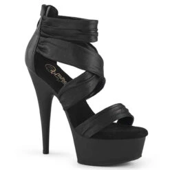 PLEASER DELIGHT-620, 6" Closed Back Ankle Strap Sandal