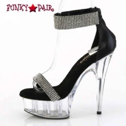PLEASER DELIGHT-641, Platform Sandal With Rhinestones Cuff And Strap -Funky Lingerie Outlet DELIGHT 641 BFA C05 73740.1696614898
