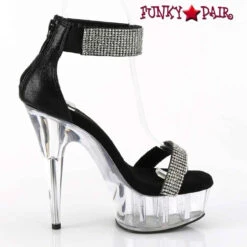 PLEASER DELIGHT-641, Platform Sandal With Rhinestones Cuff And Strap -Funky Lingerie Outlet DELIGHT 641 BFA C13 17924.1696614920