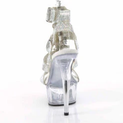 PLEASER DELIGHT-656RS, 6 Inch Heel Rhinestones T-Strap Sandal -Funky Lingerie Outlet DELIGHT 656RS SRS TPU C09 68490.1725431445