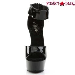 Pleaser | Delight-670-3, 6 Inch Wide Ankle Cuff Platform Sandal -Funky Lingerie Outlet DELIGHT 670 3 B M01 21871.1587654491