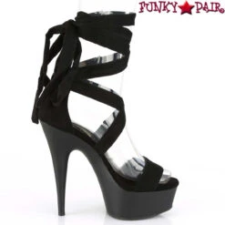Pleaser | Delight-671, 6 Inch Criss Cross Ankle Wrap Sandal -Funky Lingerie Outlet DELIGHT 671 BFS M13 61699.1566101653