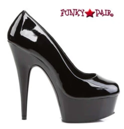 Pleaser | Delight-685, 6 Inch Stiletto Heel Platform Pump -Funky Lingerie Outlet DELIGHT 685 B M13 80429.1681403978