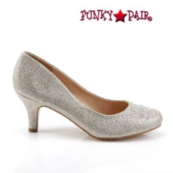 Doris-06 2.5" Kitten Heel Pump With Silver Multi Rhinestone CLEARANCE SALES -Funky Lingerie Outlet DORIS 06 NUGFA13 96241.1564789456