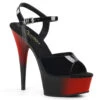 Pleaser Delight-609BR, 6 Inch Two Tone Platform Ankle Strap Sandal -Funky Lingerie Outlet Delight 609BR 62732.1566205436