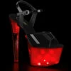 Pleaser | Discolite-709, Lite Up Ankle Strap Sandal -Funky Lingerie Outlet Discolite 709 99092.1587920381