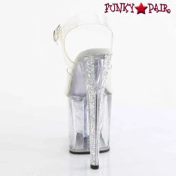 PLEASER ENCHANT-708AQUA-04, 8" Clear Platform Fill W/ Floating Stars And Glitters -Funky Lingerie Outlet ENCHANT 708AQUA 04 C C SG09 91264.1717718723