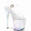 PLEASER ENCHANT-708HT, Holographic Tint Platform Sandal -Funky Lingerie Outlet ENCHANT 708HT 66543.1681545567