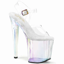 PLEASER ENCHANT-708HT, Holographic Tint Platform Sandal