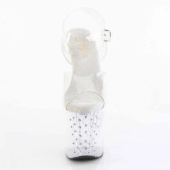 PLEASER ENCHANT-708RS, 8 Inch Heel Sandal With Rhinestones -Funky Lingerie Outlet ENCHANT 708RS C M01 71726.1709667913