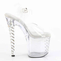PLEASER ENCHANT-708RS, 8 Inch Heel Sandal With Rhinestones -Funky Lingerie Outlet ENCHANT 708RS C M13 56230.1709667926
