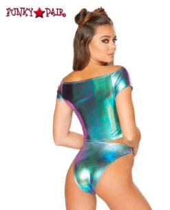 JV-FF116, Off The Shoulder Crop Top -Funky Lingerie Outlet FF116 FF120 AQU BK 22473.1532718754.1200 53869.1594854436