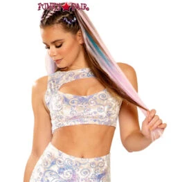 JV-FF149, Sequin Embroidered Rave Top -Funky Lingerie Outlet FF149 WPR FT 37321.1675361500