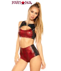 JV-FF151, Keyhole Panel Rave Top -Funky Lingerie Outlet FF151 FF152 RED FT 39453.1623779641
