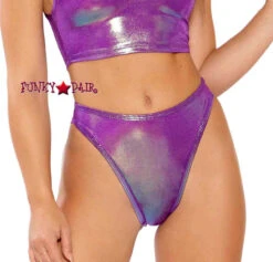 JV-FF264, Metallic High Waist Bottom -Funky Lingerie Outlet FF264 PRP FT 41530.1559335235