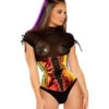 Raver Holographic Vinyl Waist Cincher -Funky Lingerie Outlet FF279 BRM FT 48240.1568854245