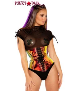 Raver Holographic Vinyl Waist Cincher