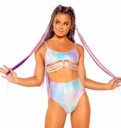 JV-FF342, High-Cut High-Waist Short By J. Valentine