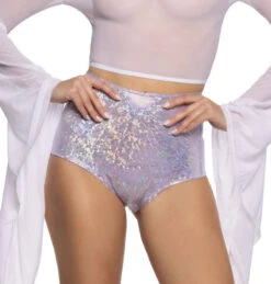 FF-610-H, High Waist Shorts -Funky Lingerie Outlet FF610 WHT FT 54929.1714930630