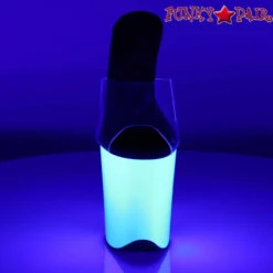 Pleaser | Flamingo-801UV, 8 Inch Slide With Neon UV Bottom -Funky Lingerie Outlet FLAMINGO 801UV C NW01 19093.1568155427