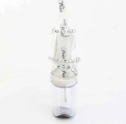 PLEASER FLAMINGO-808PREM-STN, 8" Ankle Strap Sandal With Clear Soft Strap And Crystal Rhinestones 9 PLEASER FLAMINGO-808PREM-STN, 8" Ankle Strap Sandal With Clear Soft Strap And Crystal Rhinestones -Funky Lingerie Outlet FLAMINGO 808PREM STN C M01 30831.1744299467