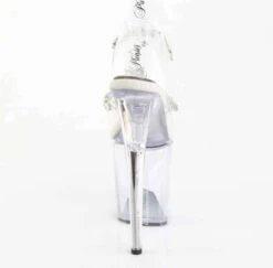 PLEASER FLAMINGO-808PREM-STN, 8" Ankle Strap Sandal With Clear Soft Strap And Crystal Rhinestones 10 PLEASER FLAMINGO-808PREM-STN, 8" Ankle Strap Sandal With Clear Soft Strap And Crystal Rhinestones -Funky Lingerie Outlet FLAMINGO 808PREM STN C M09 58584.1744299472