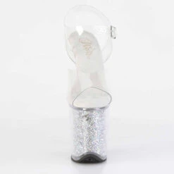 Pleaser | FLAMINGO-808RSI, 8" Heel Platform Sandal With Rhinestones Insert -Funky Lingerie Outlet FLAMINGO 808RSI C C SRS01 44722.1720601086