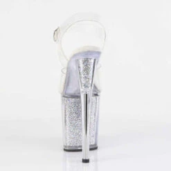 Pleaser | FLAMINGO-808RSI, 8" Heel Platform Sandal With Rhinestones Insert -Funky Lingerie Outlet FLAMINGO 808RSI C C SRS09 92980.1720601091