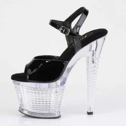 PLEASER FLASHDANCE-709SPEC, Lite-up Textured Platform Sandal -Funky Lingerie Outlet FLASHDANCE 709SPEC B C05 90760.1714756700