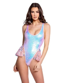 FR104, Sequin Ballerina Bodysuit By J. Valentine -Funky Lingerie Outlet FR104 BPK FRONT 96219.1656095470