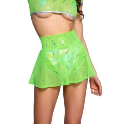 FR129, Astro Sequin Skater Skirt By J. Valentine -Funky Lingerie Outlet FR129 LME FRONT 26364.1656608050