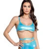FR137, Unicorn Foil Micro Tank By J. Valentine -Funky Lingerie Outlet FR137 BLU FRONT 64789.1653328036