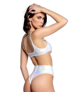FR137, Unicorn Foil Micro Tank By J. Valentine -Funky Lingerie Outlet FR137 WHT BACK 91911.1653328036