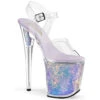 Pleaser | Flamingo-808MC, 8 Inch Holographic Mermaid Scales -Funky Lingerie Outlet Flamingo 808MC 12031.1657688792