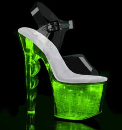 Pleaser Flashdance-708SCH, 7 Inch Exotic Dancer Lite-up Platform Sandal