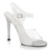 Gala-08MG, 4.5" Heel Clear Strap With Mini -Funky Lingerie Outlet Gala 08MG 16635.1489478825