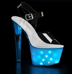 Pleaser | Illuminator-708, Lite-up Platform Sandal With Different Patterns