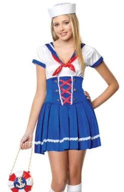LEG AVENUE LA-J48025, Teen First Mate Sailor Girl Costume