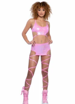 JR-139, Metallic Harness Crop Top -Funky Lingerie Outlet JR139 JR140 BGP FT 38880.1714806636