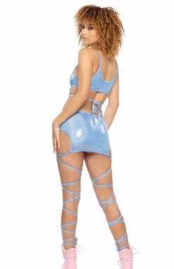 JR-139, Metallic Harness Crop Top -Funky Lingerie Outlet JR139 JR140 PBL BK 90149.1714806643