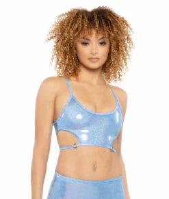 JR-139, Metallic Harness Crop Top