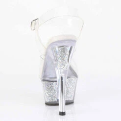 PLEASER KISS-208RSI, 6" Heel Platform Sandal With Rhinestones Insert -Funky Lingerie Outlet KISS 208RSI C C SRS09 09821.1720599131