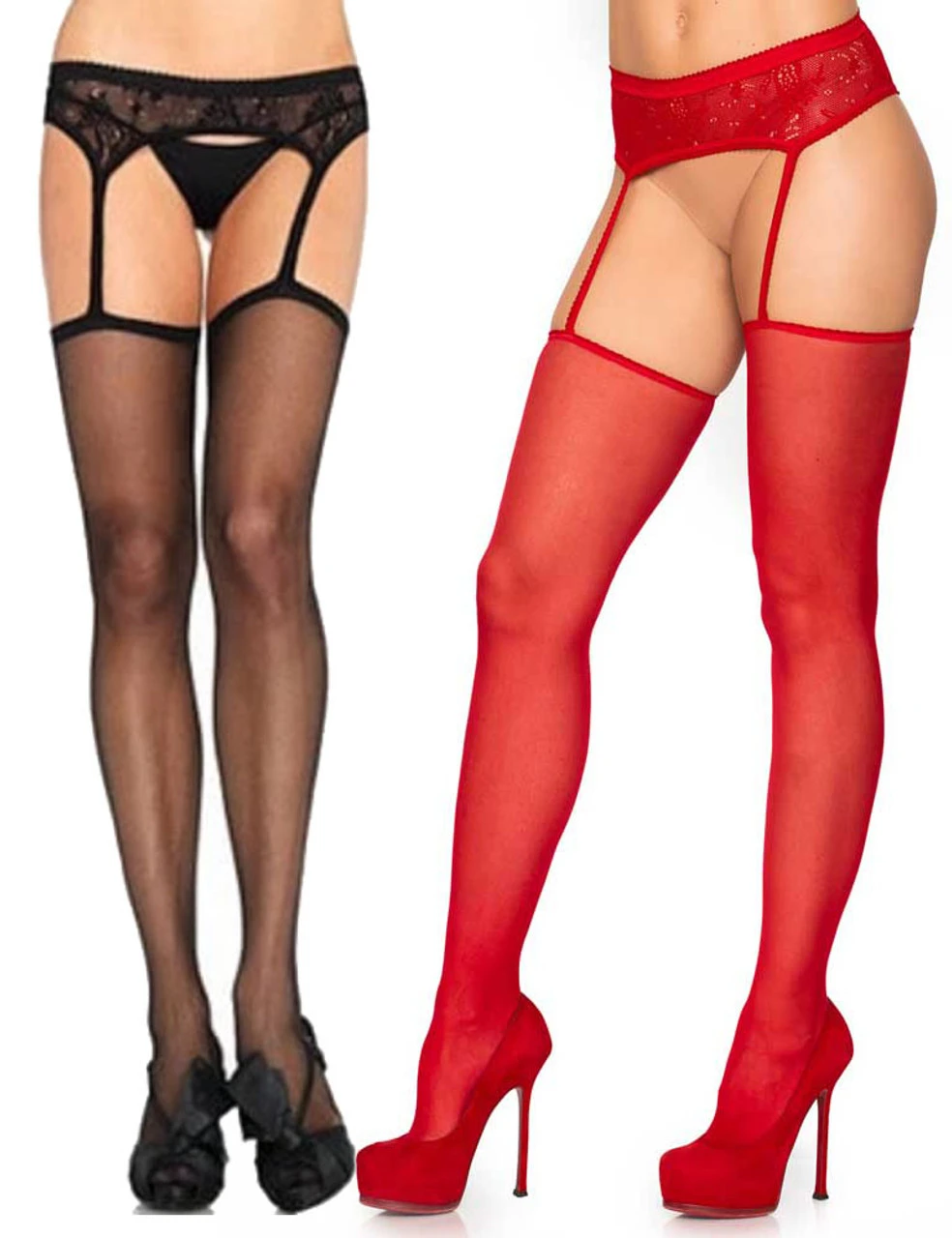 LA-1650, Lace Garterbelt Stockings 3 LA-1650, Lace Garterbelt Stockings