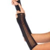 LEG AVENUE LA2148, Faux Lace Up Fingerless Gloves -Funky Lingerie Outlet LA 2148 66724.1633360918