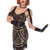 LA-85545, Speakeasy Sweetie Flapper Costume -Funky Lingerie Outlet LA 85545 13096.1663356251