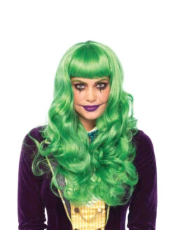 A2766, Long Wavy Wig With Bangs