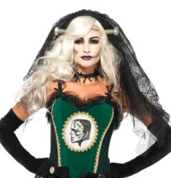 LEG AVENUE LA-2754, Bride Of Frankenstein Lace Vail